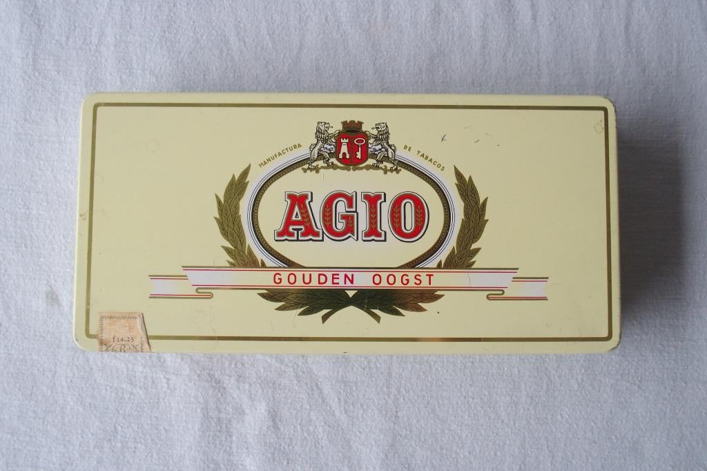 Agio sigarendoos, Ophalen of Verzenden, Gebruikt, Tabaksdoos of Verpakking