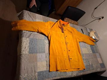 Tk nieuwe leren werkjas lasjas. beschikbaar voor biedingen