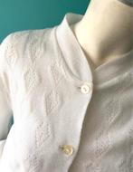 Vintage originele jaren 70 wit vestje maat L, Kleding | Dames, Truien en Vesten, Vintage, Verzenden, Maat 42/44 (L), Wit