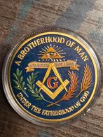 Vrijmetselaars Gedenkmunt, Ophalen of Verzenden, Nieuw