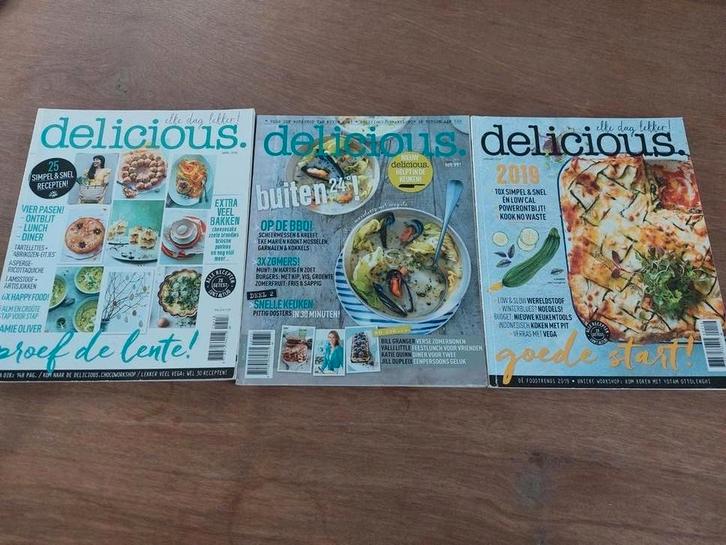Delicious. tijdschriften - 3 stuks, Boeken, Tijdschriften en Kranten, Gelezen, Ophalen of Verzenden