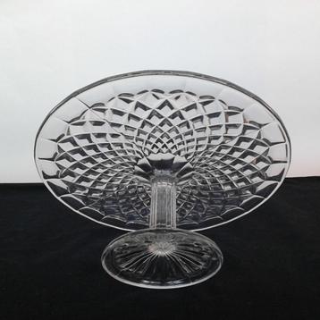 Taartschaal (2) Persglas Art Deco Vintage beschikbaar voor biedingen