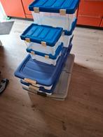 Vele soorten plastic opslag bakken, Doe-het-zelf en Verbouw, Kratten en Dozen, Ophalen, Gebruikt, 60 cm of meer, 50 cm of meer