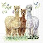 Servetten decoupage/bullet journal * lama’s L1729, Verzenden, Nieuw, Materiaal