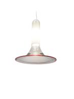 Murano glazen hanglamp van Leucos Italië, jaren 70, Ophalen, Gebruikt, 50 tot 75 cm, Design