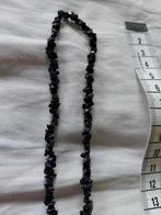 Paars blauwe edelstenen ketting, Ophalen of Verzenden, Zo goed als nieuw, Blauw
