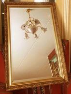 Groot spiegel klassiek/antiek barok gouden lijst hout 87x58, Huis en Inrichting, Woonaccessoires | Spiegels, Minder dan 100 cm