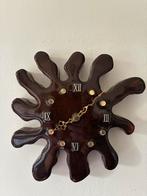 Epoxyhars wandklok, Huis en Inrichting, Woonaccessoires | Klokken, Ophalen of Verzenden, Zo goed als nieuw, Wandklok