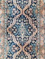 Handmade tapijt loper blue India wol medallions 73x192cm, Huis en Inrichting, Gebruikt, Oosters Perzisch handgeknoopt, ., .