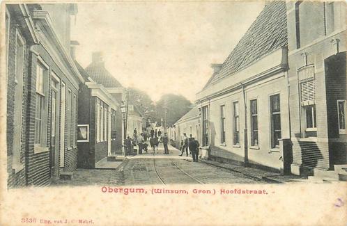 (701-249-045) Winsum Obergum Hoofdstraat, Verzamelen, Ansichtkaarten | Nederland, Groningen, Verzenden