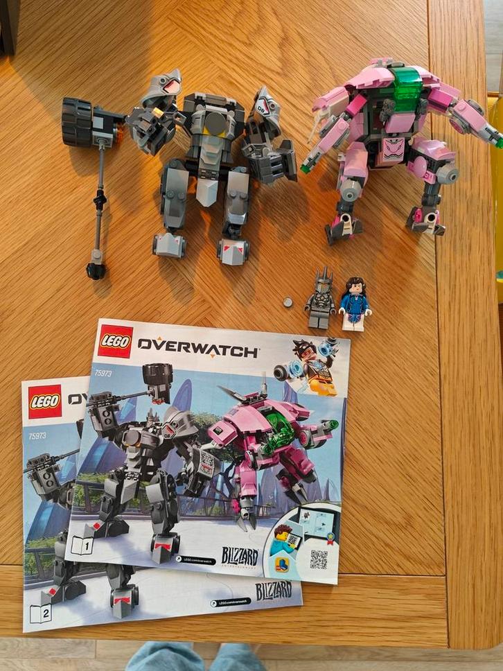 Lego Overwatch D.Va & Reinhardt 75973 als nieuw, Kinderen en Baby's, Speelgoed | Duplo en Lego, Zo goed als nieuw, Lego, Complete set