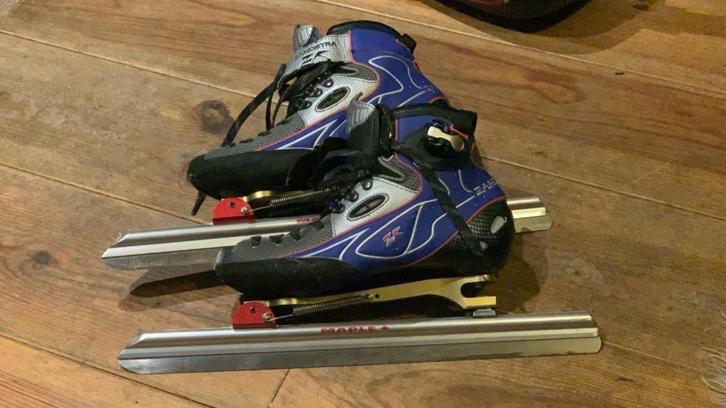 klapschaats Zandstra ZR /Maple Blizzard, Sport en Fitness, Schaatsen, Gebruikt, Noren, Zandstra, Klapschaats, Ophalen of Verzenden