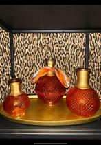 Drie leuke vaasjes, Overige kleuren, Ophalen of Verzenden, Minder dan 50 cm, Glas