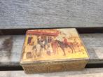 Vintage Koekjestrommel met Jachttafereel, Ophalen of Verzenden