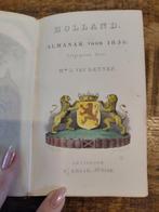 Antiek Almenak Boek Holland 1850 - Gouden Opdruk, Ophalen of Verzenden, Onbekend
