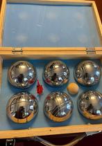 Jeu de Boule-set met 6 ballen in houten koffertje. Nieuw., Ophalen of Verzenden, Nieuw