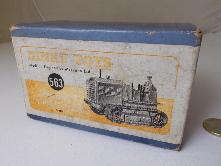 1949 Dinky Toys 563 HEAVY TRACTOR (Alleen originele doos!), Hobby en Vrije tijd, Modelauto's | 1:43, Zo goed als nieuw, Tractor of Landbouw