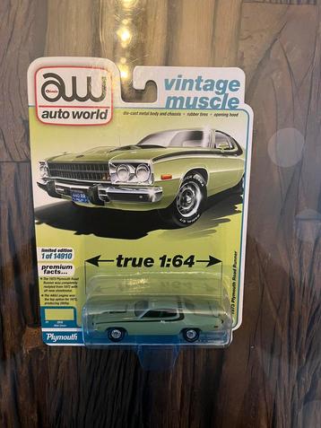 Autoworld 1:64 Plymouth Road Runner  beschikbaar voor biedingen