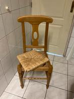 6 Houten eetkamerstoelen met rieten zitting, Huis en Inrichting, Stoelen, Ophalen, Bruin, Zo goed als nieuw, Vijf, Zes of meer stoelen