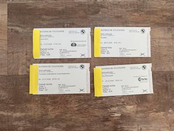 4 Tickets Bayerische Staatsoper beschikbaar voor biedingen