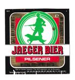 Bieretiket Jaeger Bier - Wertha Brouwerij Breda  thte 90 91, Ophalen of Verzenden, Gebruikt, Overige typen, Overige merken