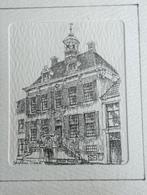 Sneek Friesland 2 x Ets Brandt, Antiek en Kunst, Kunst | Etsen en Gravures, Ophalen of Verzenden