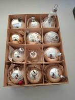 12 oude kerstballen zilver, Ophalen of Verzenden, Gebruikt