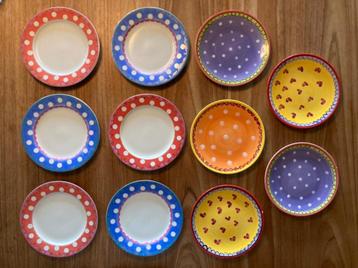 Ontbijtbordjes 11x beschikbaar voor biedingen