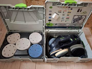 Festool rotex 125 schuurmachine met 240 stuks schuurpapier  beschikbaar voor biedingen