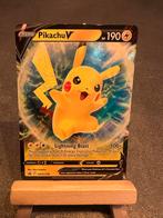 Pikachu V  SWSH198 - Sword & Shield Promo - Pokemon, Ophalen of Verzenden, Zo goed als nieuw, Losse kaart, Foil