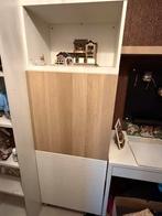 Kast met 2 deuren en open vak, Ophalen, Gebruikt, 100 tot 150 cm, 50 tot 100 cm