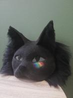 (SUMMERSALE) Zwarte kat Therian mask HIGH QUALITY, Hobby en Vrije tijd, Ophalen of Verzenden, Zo goed als nieuw, Accessoires