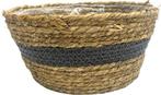 Gevlochten Mandje - Ø28cm, 14cm hoog, Tuin en Terras, Bloembakken en Plantenbakken, Ophalen