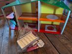 Houten Poppenhuis met Meubels, Ophalen, Gebruikt, Poppenhuis