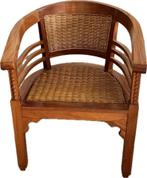 Te koop houten koloniale stoel, Antiek en Kunst, Ophalen of Verzenden