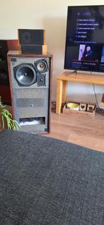 Hans Baan hb-1 transmissie- lijn speakers, Audio, Tv en Foto, Luidsprekers, Gebruikt, 60 tot 120 watt, Front, Rear of Stereo speakers