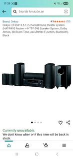 Onkyo 5.1.2 surround sound - Home Cinema Receiver en Speaker, Gebruikt, 70 watt of meer, 5.1-systeem, Overige spelers