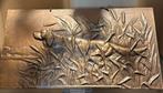 Mooie bronzen plaquettes met jachthonden tijdens de jacht., Ophalen of Verzenden