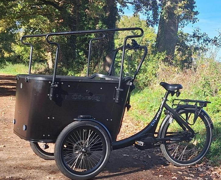 quvelo n8 bakfiets, Fietsen en Brommers, Fietsen | Bakfietsen, Gebruikt, Overige merken, 4 kinderen of meer, Elektrisch, Ophalen