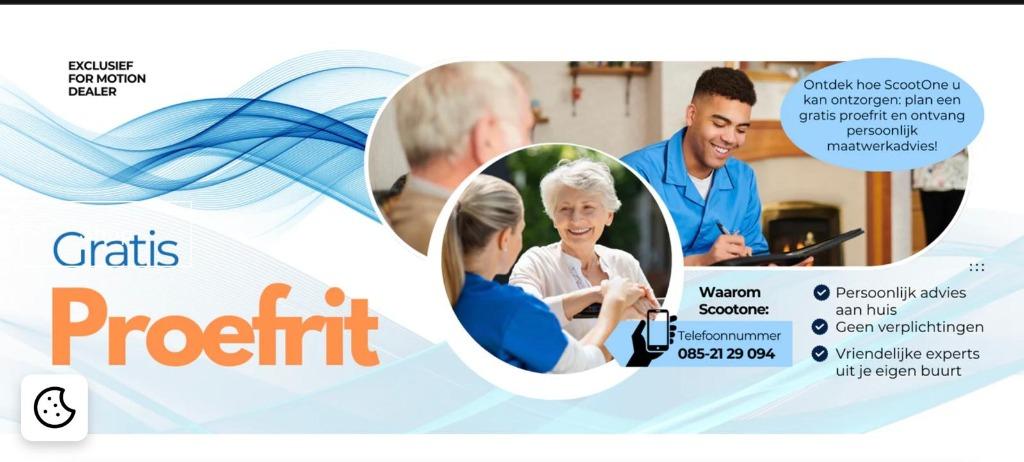 Gratis Scootmobiel Proefrit aan Huis – Test meerdere mode, Diversen, Brommobielen en Scootmobielen, Nieuw, 46 km of meer, 16 km/u of meer