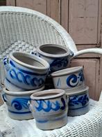 Oude antieke keulse pot voorraadpot blauw grijs grespot, Ophalen of Verzenden