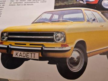 Nederlands1971 Opel KadettB folder óók Kadett B Rallye coupé beschikbaar voor biedingen