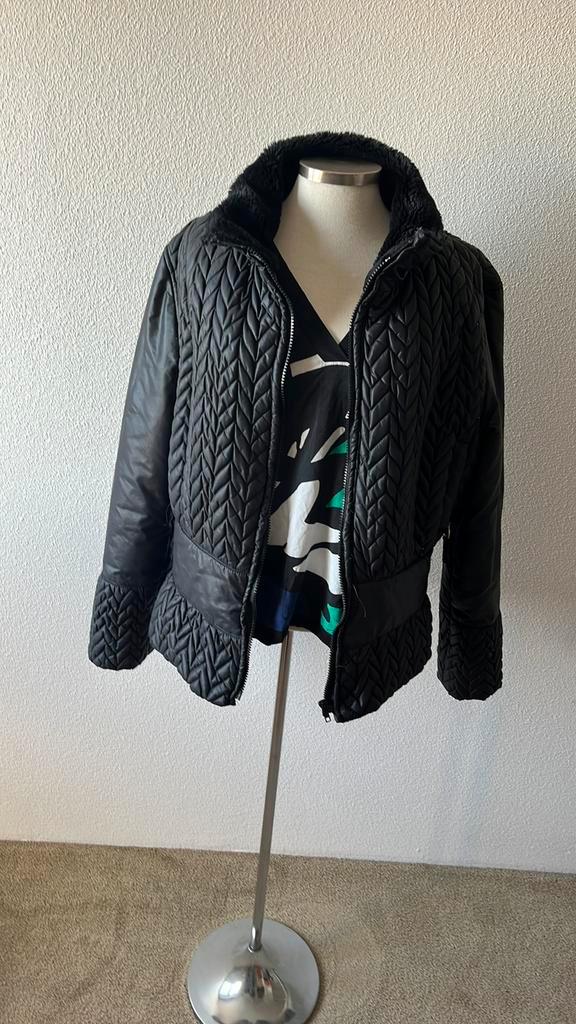 Zgan Another women zwart jas maat 40, Kleding | Dames, Jassen | Winter, Zo goed als nieuw, Maat 38/40 (M), Zwart, Ophalen of Verzenden