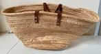Rieten tas met leren handvaten, Sieraden, Tassen en Uiterlijk, Tassen | Damestassen, Ophalen of Verzenden, Zo goed als nieuw