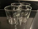 4 theeglazen, Huis en Inrichting, Keuken | Servies, Glas of Glazen, Ophalen of Verzenden, Effen, Glas