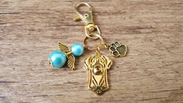 ACTIE -20% Sleutelhanger Dobermann met beschermengeltje beschikbaar voor biedingen