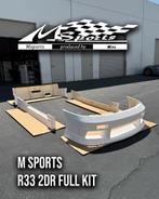 M-Sports bodykit bumper skirts - Nissan Skyline R33 2dr, Ophalen of Verzenden