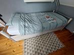 1 persoons flexa bed white wash 100x200cm, 100 cm, Ophalen of Verzenden, Eenpersoons, Wit