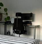 Mooi bureau met glasplaat IKEA, Ophalen of Verzenden