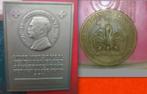 bronzen Landsteiner plaquette én penning Begeer jaren 50/60, Postzegels en Munten, Penningen en Medailles, Ophalen of Verzenden